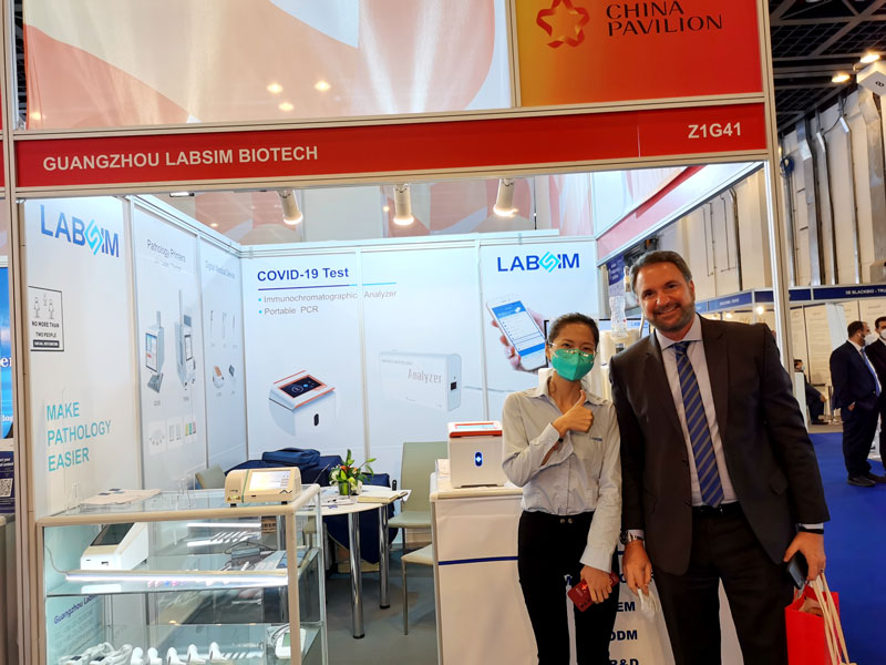 【展(zhan)會(hui)迴(hui)顧(gu)】藍勃(bo)生(sheng)物(wu)精(jing)綵亮(liang)相(xiang)2022 MEDLAB Middle East